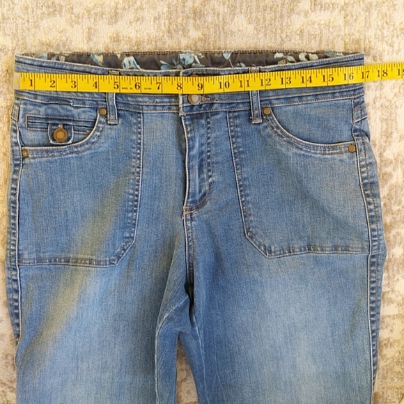 One 5 One Five Pocket Denim Ankle Cropped Jeans 12 Blue - Picture 16 of 16